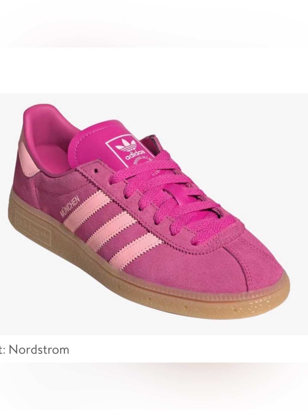 Adidas München Sneaker in Semi Lucid Fuschia